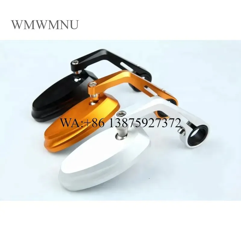 Wmwmnu 100% New CNC Motorcycle Mirror Reversible Mini Bar End Mirror for Motorcycle