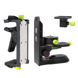 Huepar Fine-tuning Bracket Laser Level Adapter Multifunctional Magnetic Pivoting Base with Adjustable Clip 360° Adjustable Tool