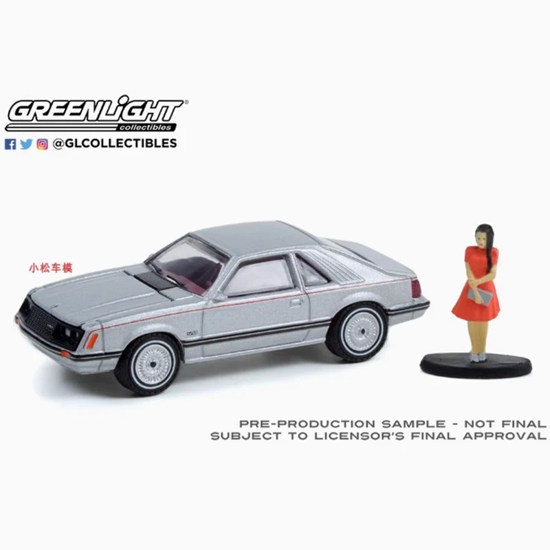 GreenLight 1:64 スケール 1979 フォード マスタング クーペ人形合金車モデルコレクションディスプレイ装飾玩具ギフト