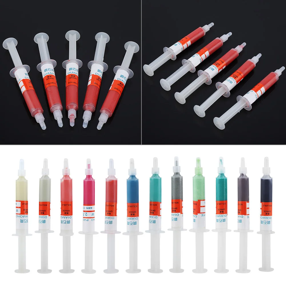 /set  Grinding Polishing Paste Lapping Compound Grit W0.5-W40 320~10000  Lapping Paste  Abrasive Paste