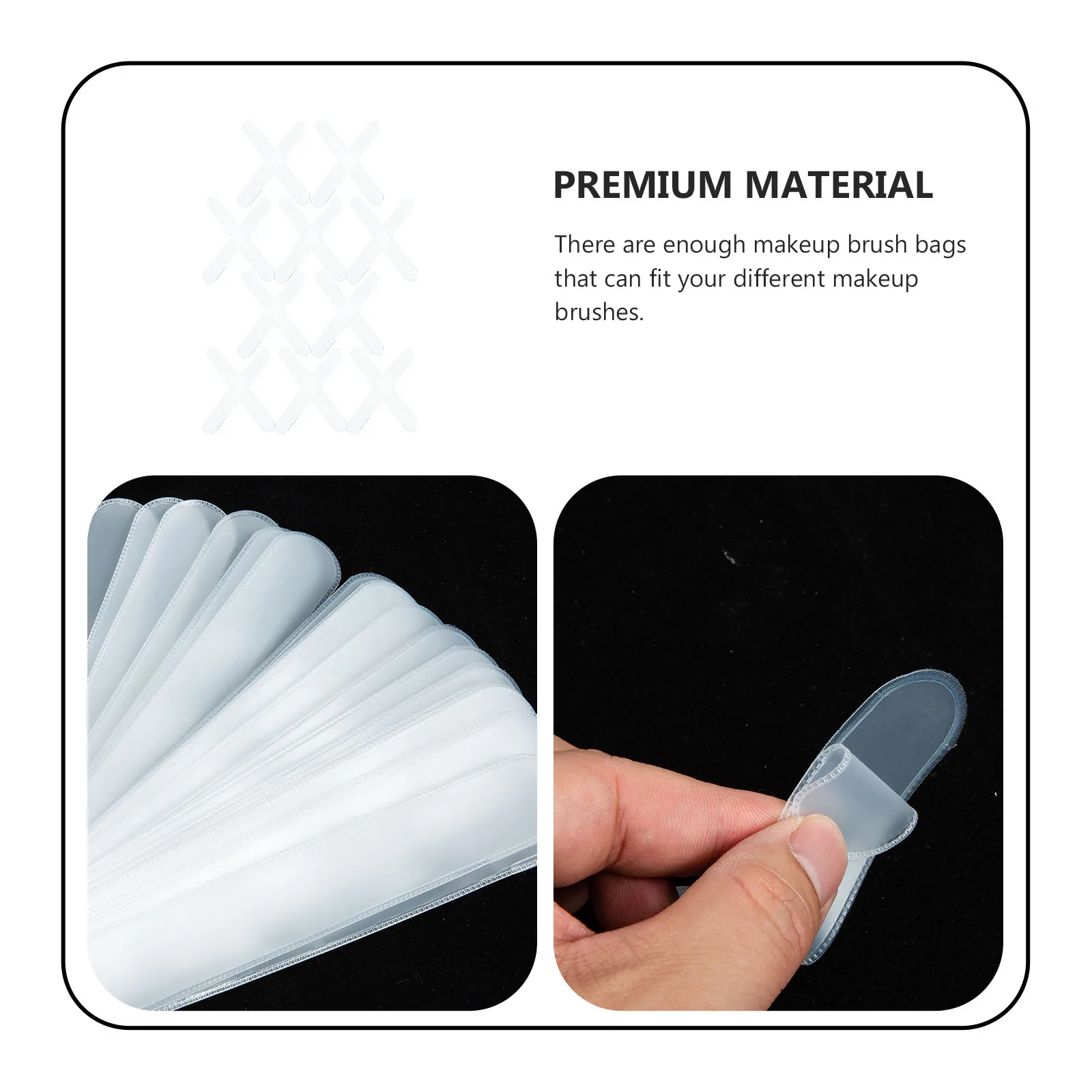 

20Pcs Makeup Brush Storage Holders Rugged Eva Protective Sleeves Compact Travel Case for Cosmetics Organization