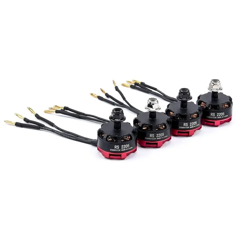 N93R For FPV Racing Drone For FPV Multicopter Compatible 4Pcs Racing Drone Motor, RS2205 2300KV Brushless Motor CW/CCW 3-4S
