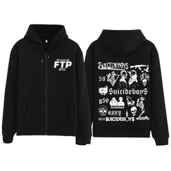 FTP Suicide Boys Zipper Hoodie Jacket Suicideboy Zip Up Hoodies Sweatshirts