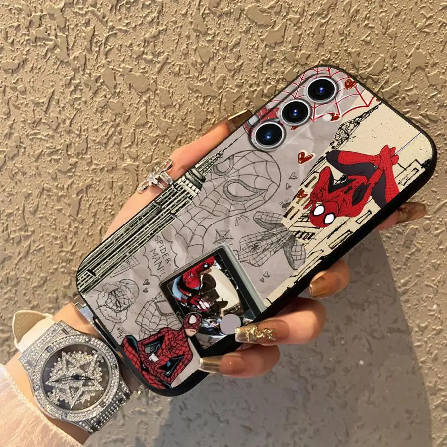 حافظة رائعة لهاتف سامسونج جالاكسي A25 A71 A23 A53 A24 A55 A36 A35 A22 A52 A26 A72 A32 A51 A73 A41 هاتف ناعم أسود