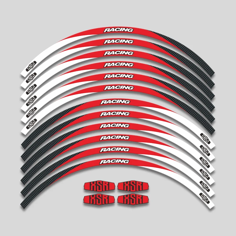 

Для Yamaha XSR155 XSR700 XSR900 XSR 155 700 900 17 дюймов наклейка на мотоцикл обод шины наклейки колеса набор светоотражающих полос