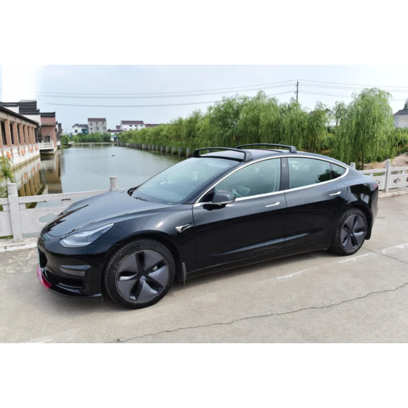 High Quality Aluminum Alloy Cross Bar Roof Rack Large Cargo Load Suit Model Y Vehicle Outdoor Carry