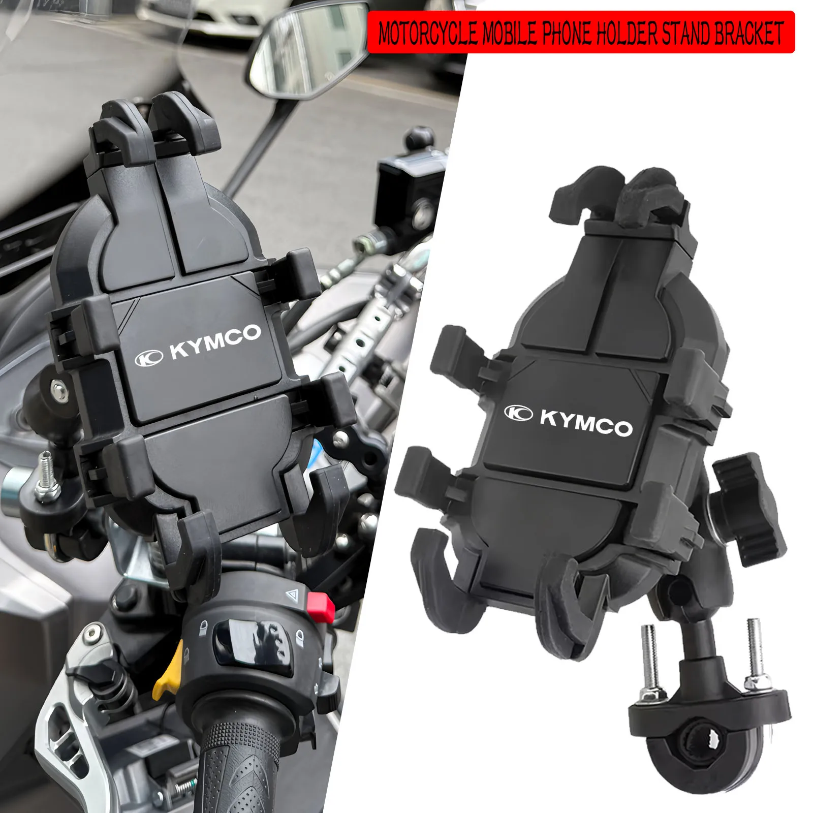 

For Kymco Agility 50 Ak550 Xciting 250 300 350 400 400S 500 Downtown 125 300I 350I Mobile Phone Holder Stand Bracket Accessories