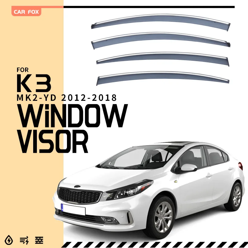 

For KIA K3 Window visor Weather Shield Side Window Deflector Car windshield weather shield Car accessories