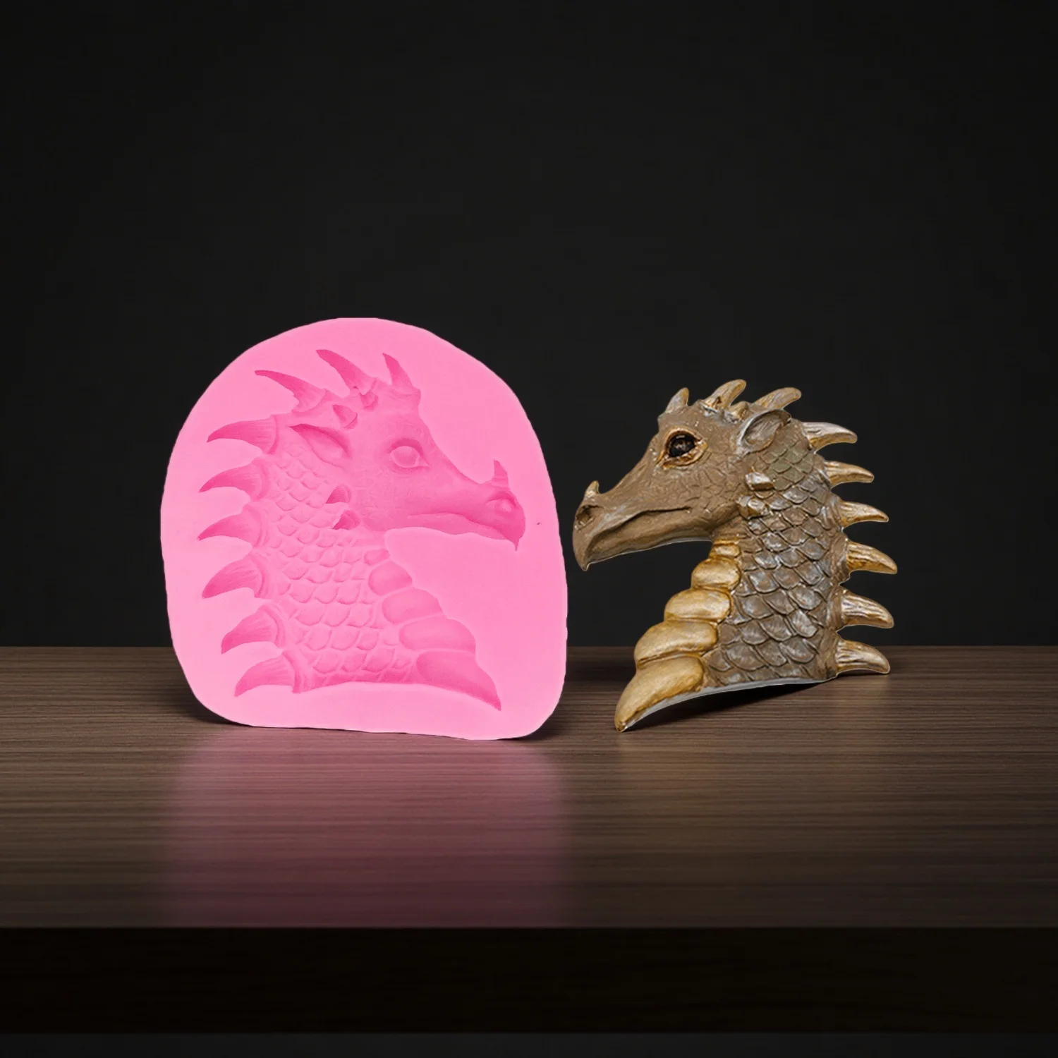 Dinosaur Cake Chocolate Silicone Mold for DIY Baking Dessert Soap Gypsum Plaster Craft Supplies