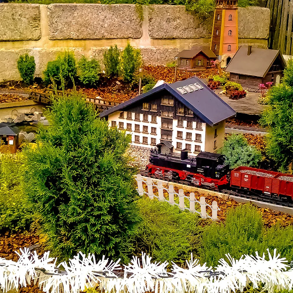 รั้วไม้จิ๋วสำหรับตกแต่งสวนขนาดเล็ก 12 ชิ้น สำหรับตกแต่งบอนไซ รั้วไม้ขนาดเล็ก ของตกแต่งบ้านจิ๋ว DIY ของประดับตกแต่งภูมิทัศน์