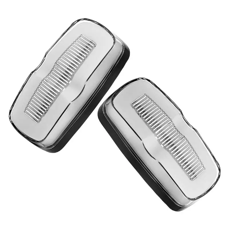 

IP67 1 Pair Truck Trailer 4" LED White Side Marker Clearance Light Turn Signal Lamp fit for Buses Lorries Semi Van RV Car