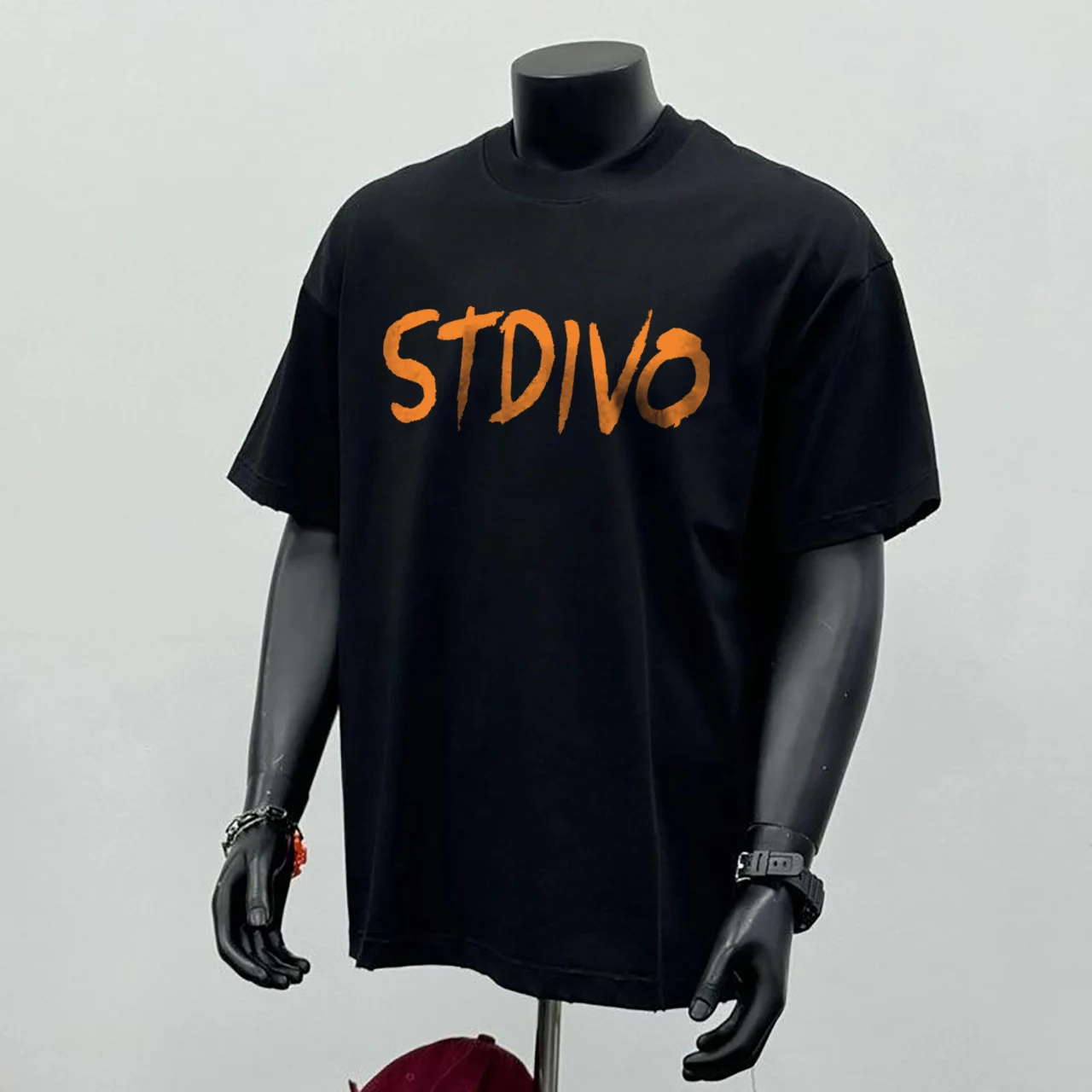

Trendy American High Street Letter Print Short Sleeve Cotton T-Shirt Men's Summer Casual Versatile round Neck Top