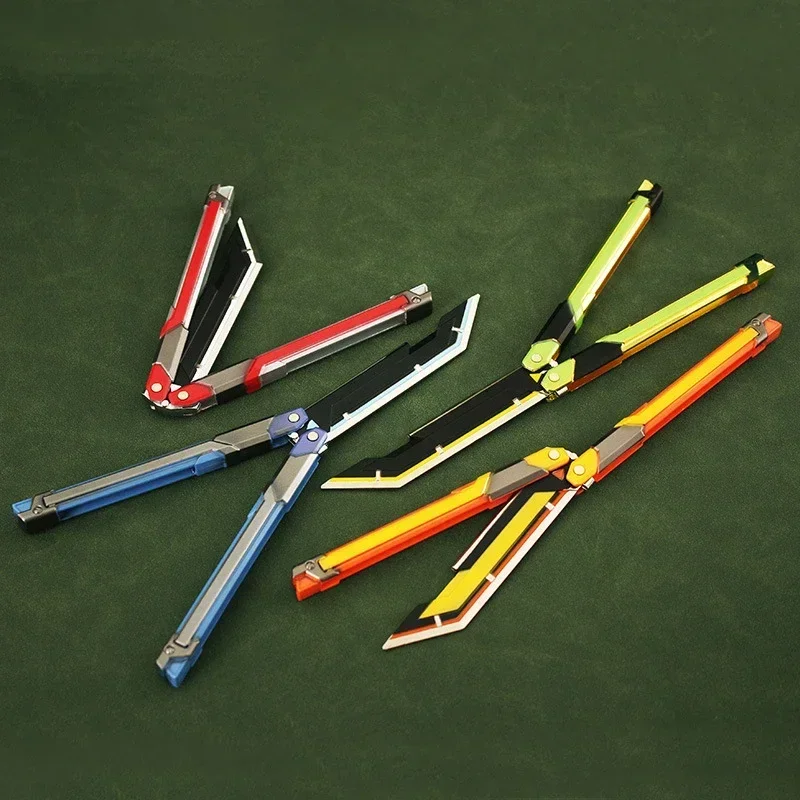 20 Cm (7.8 pouces) jeu Valorant chaud Merch jouet artisanal pliable RGX couteau papillon en alliage de Zinc métal livré avec gaine jouet cadeau