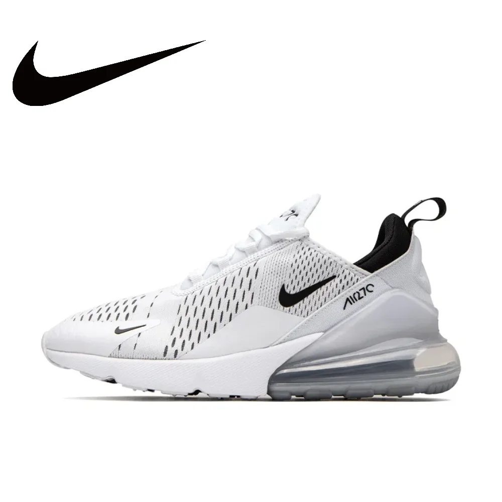 

Nike White Air Max 270, оригинальные низкие повседневные амортизирующие противоскользящие кроссовки для бега для мужчин и женщин