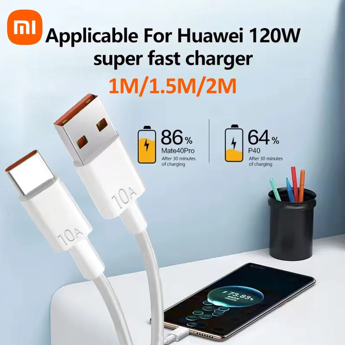 Xiaomi純正ターボ充電ケーブル 120W MI 14 13 13T 12T Pro 12 5G Poco X5 X7 X6 F6 Type C急速充電ケーブル Redmi Note 9 10