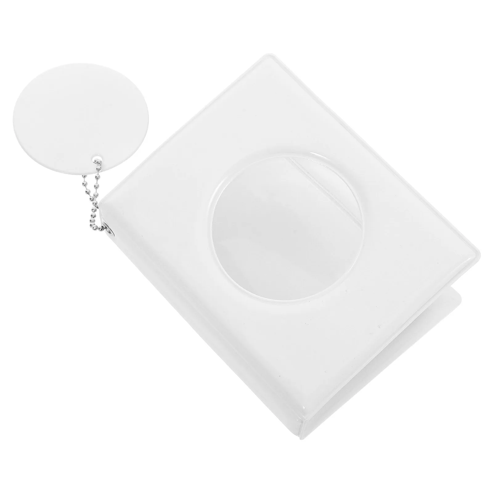 حامل بطاقات صور صغيرة محمولة مقاس 3 بوصات، حافظة بطاقات صور أنيقة مستديرة مجوفة، منظم بطاقات الصور