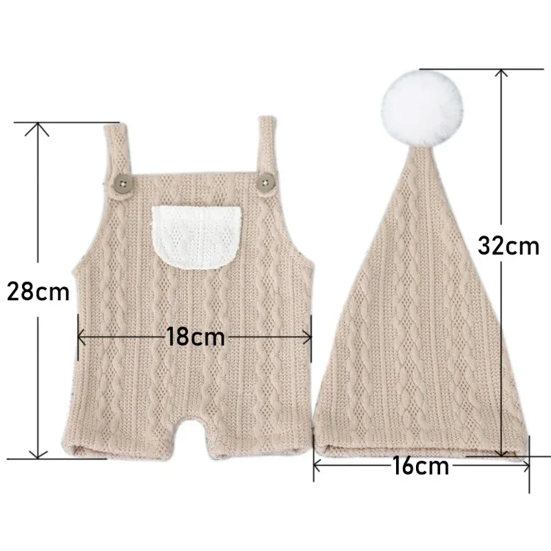 Accesorios de fotografía recién nacido, traje, sombrero, pelele para bebé, monos, traje para sesión de fotos de bebé, accesorios de ropa