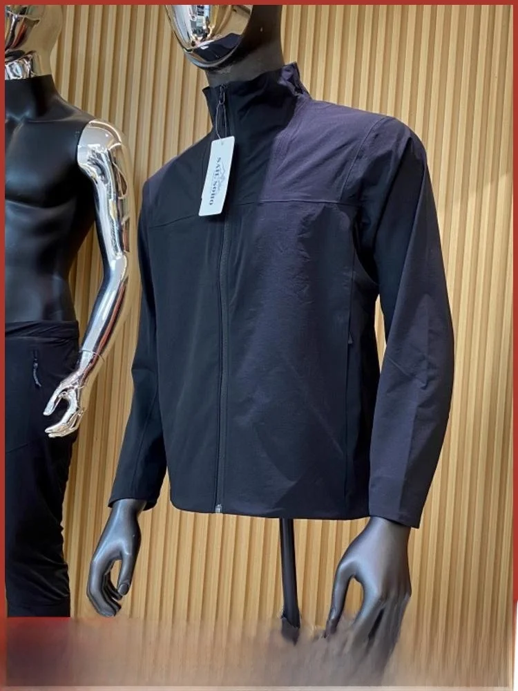 

Высококачественный полностью Sed 3D индивидуальный мужской уличный водонепроницаемый воротник-стойка, мягкий ell Jaet Faionable Urban Sle, осень-зима