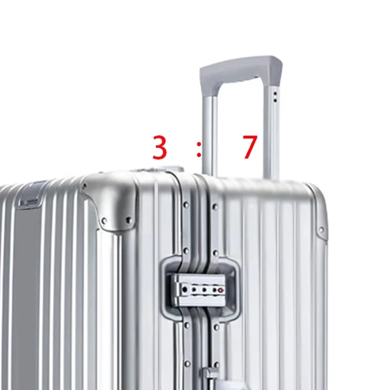 Maleta de equipaje de aluminio, gran capacidad 3:7, cubierta de carrito de gran tamaño de 32/40 pulgadas, equipaje de viaje deportivo, maletas de viaje de Metal