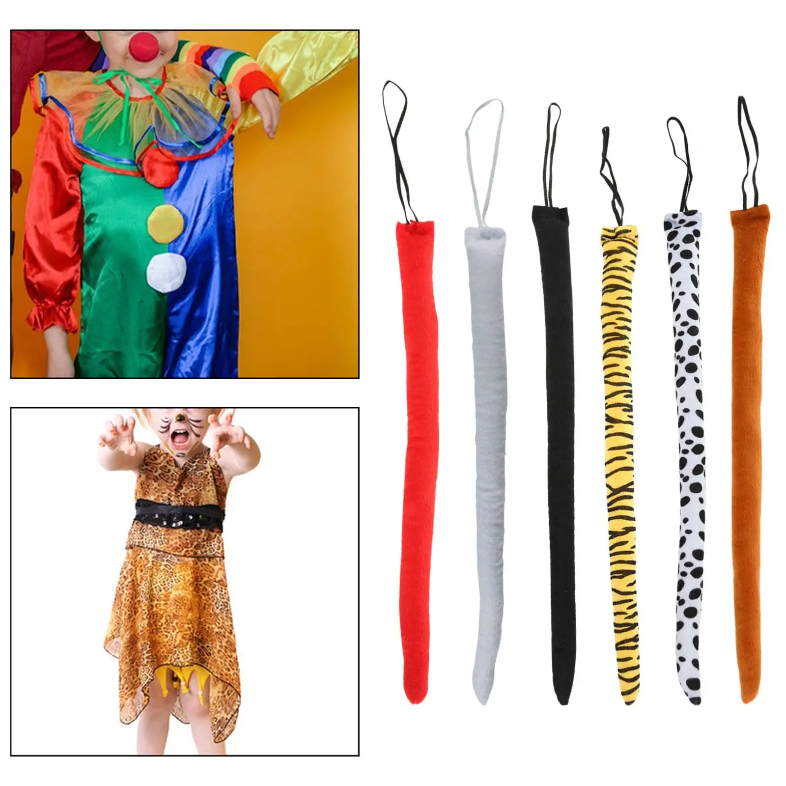 Tierschwanz-Tiere-Kostümzubehör, niedliche, bequeme Cosplay-Requisiten mit Kunstschwanz für Rollenspiele, thematische Partys, Kostüm