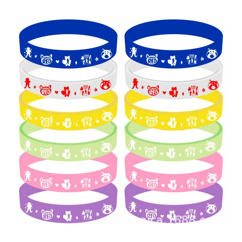 12pcs disney Moana movie bracelet silicone wristband encanto princess Print Jewelry Party Kids toy Gift