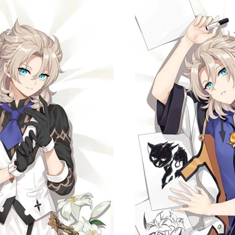 

New Pattern Dakimakura Anime Albedo Double-sided Print Life-size Body Pillow Cover Bedding Gifts