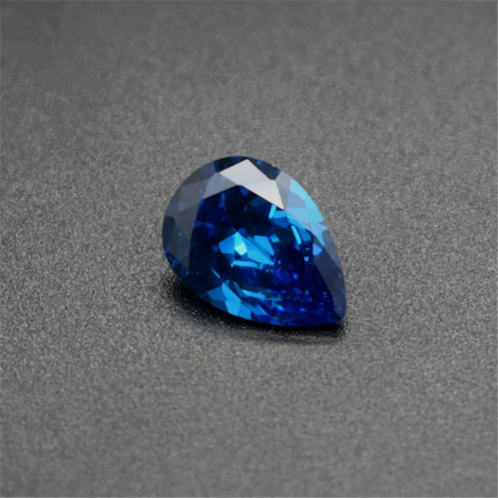 Joanlyn Light Blue Sapphire Pear Shaped Faceted Gemstone Teardrop Cut Sapphire Gem Multiple Sizes to Choose C87S