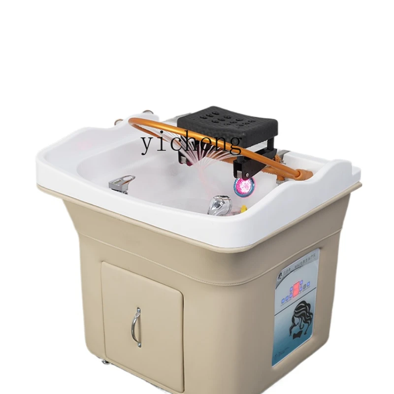 TQH-6.12  Portable Removable Disassembling Head Basin Ear Cleaning Head Therapy with Water Circulation Fumigation Shampoo Chair