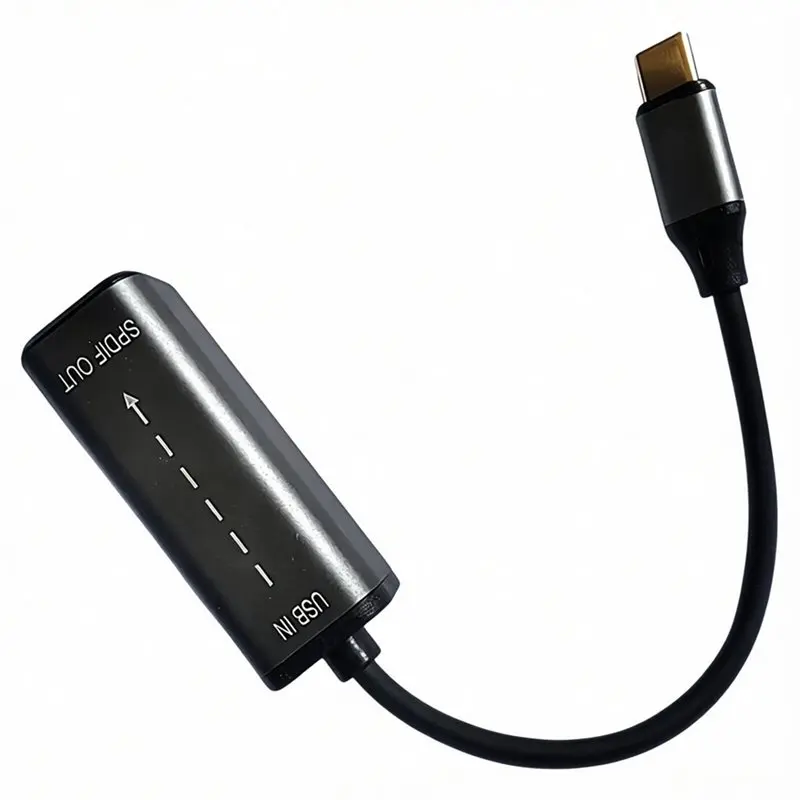 【RECOMENDAR】USB/Type C To Optical Audio Converter USB To SPDIF Digital Fiber Optic Adapter For Connecting Laptop To Soundbar