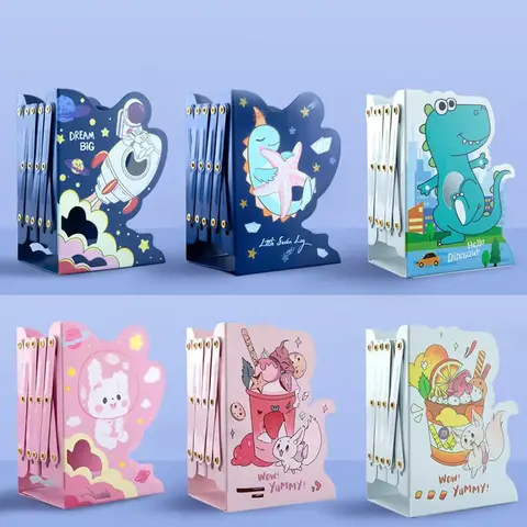 귀여운 대형 개폐식 책꽂이, 간단한 테이블, 창의적인 Ins 북 스탠드, 학생 학습 유물 클립 거치대, 신제품