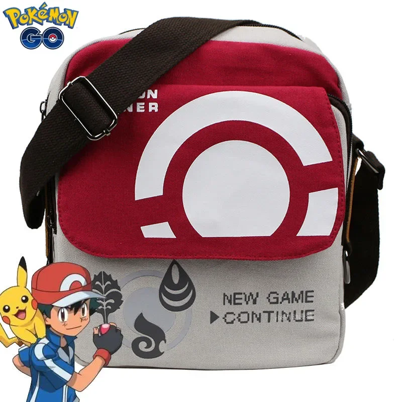 

Pokemon Pikachu Single Shoulder Bag Male Student Pokémon Anime Pokemon Pikachu Poke Ball Crossbody Bag Coin Purse Schoolbag Gift