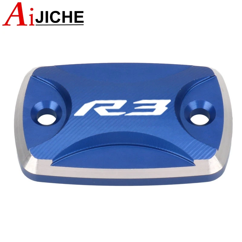 Motorcycle CNC Front Brake Fluid Reservoir Oil Cup Cap Master Cylinder Cover For YAMAHA YZF-R3 YZFR-25 YZFR3 YZFR25