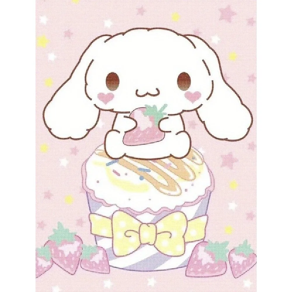 Full Square Diamond,No FrameSanrio Painting 5D Diamond 1pc Frameless, Diamond Painting Set Art Sanrio Cinnamon Dog Diamond Pai