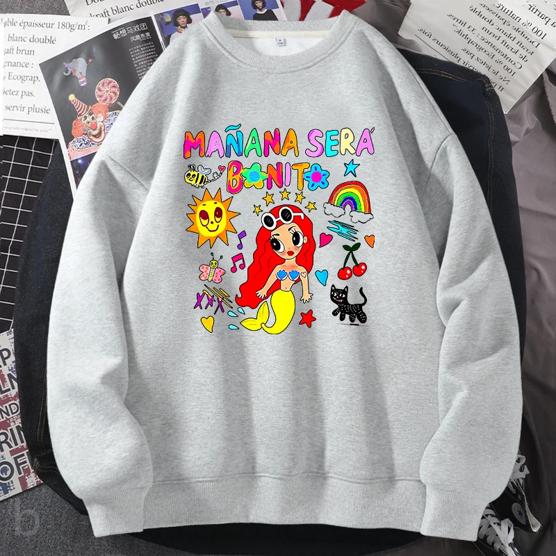 

2023 Manana Sera Bonito Sweatshirts Pullover Karol G Merch Album Hoodies Women Oversized Funny Music Spring Sweatshirt Women Clo