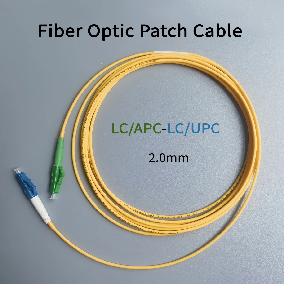 

Cable Fibra Optica Indoor FTTH Single Mode LC/APC To LC/UPC Communication Optical Fiber Diameter 2mm 3M Optical Patch Cable