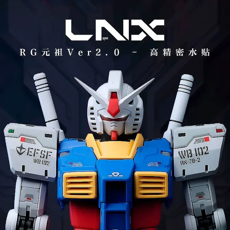 LNX high definition RG 1/144 RX-78-2 Progenitor Model VER 2.0 RX78 Precision, water sticker