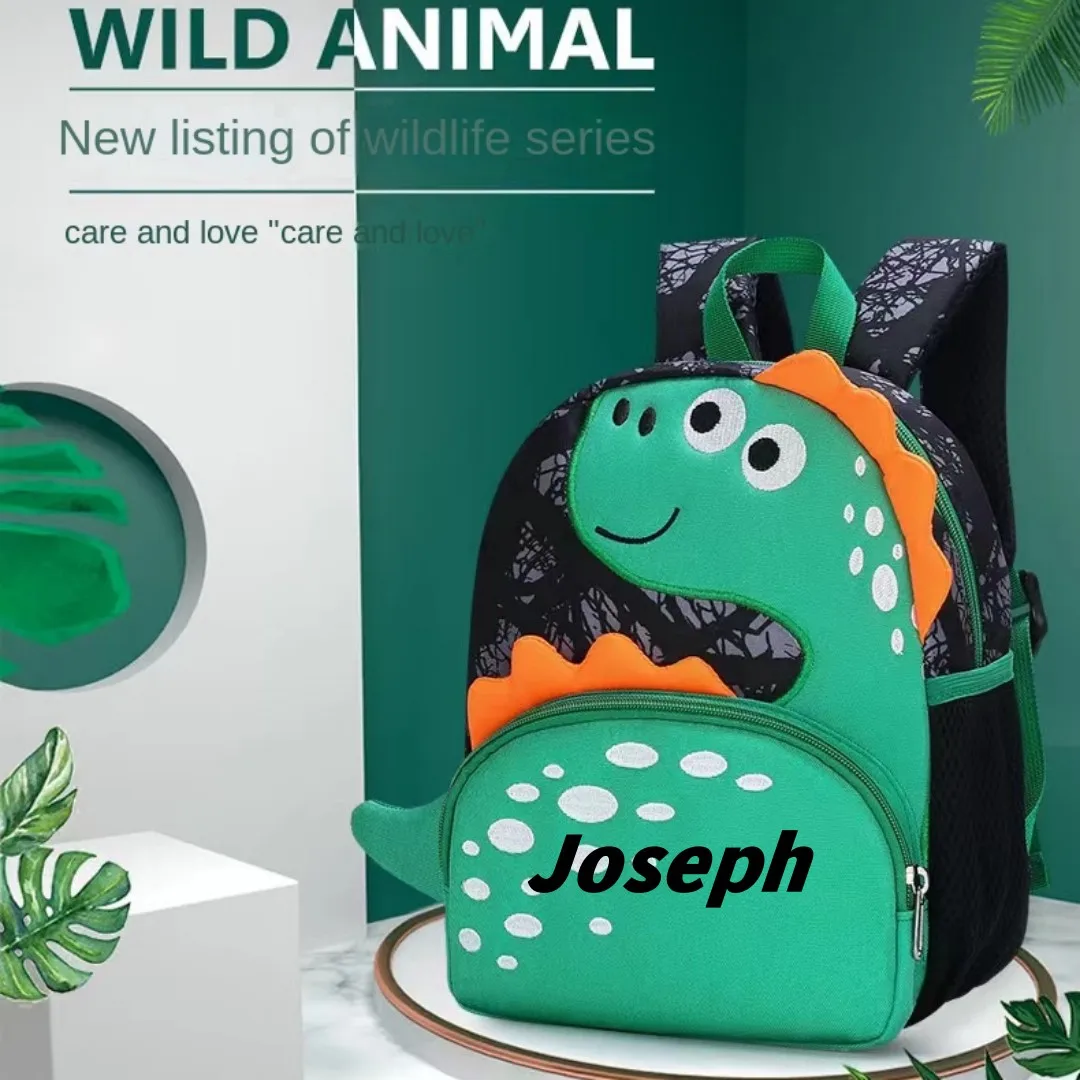 Bolsa bordada con nombre personalizado para niños, Mini mochila impermeable, regalo para guardería