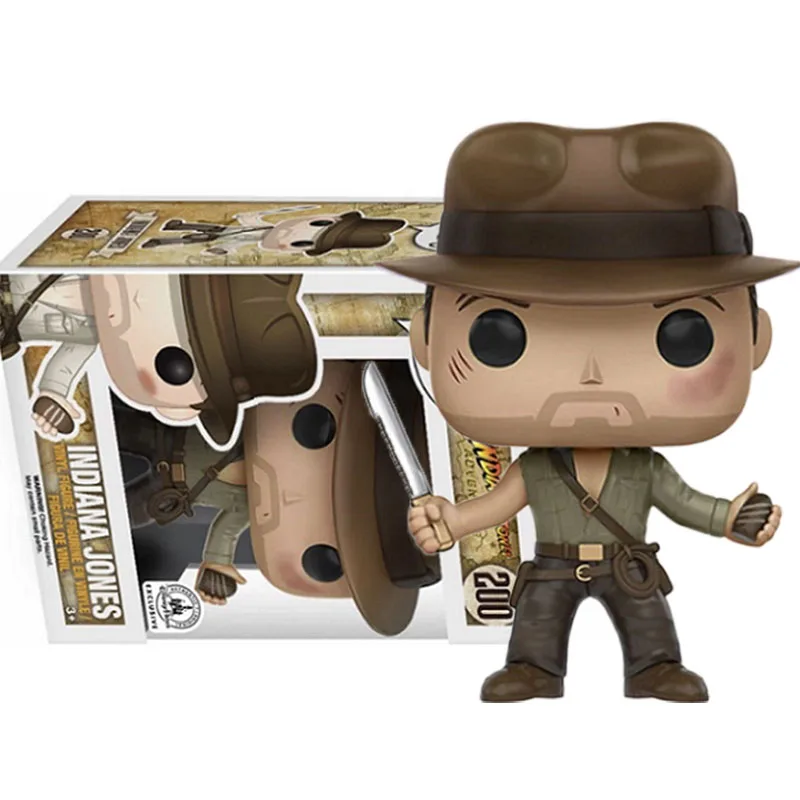 Funko Pop Movie Indiana Jones and The Temple of Doom #199 #200 Exclusive Action Figure Toys Anime Figuras Model Dolls Gifts