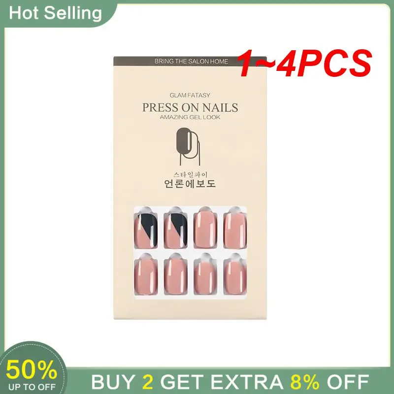 1~4PCS Manicure Tool Favorite Salon-like Results Detachable Popular Must-have Press On Kawaii Nail Time-saving Fake Nail Trendy