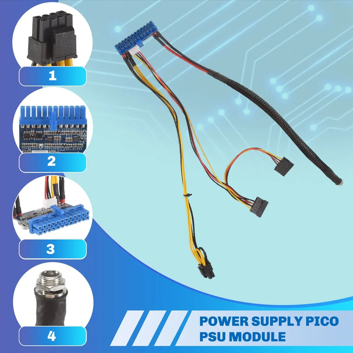 A64K DC 12V 300W 24Pin ATX Motherboard Connector Mini ITX Power Supply DC to ATX PICO PSU Module for PC Computer Gamer