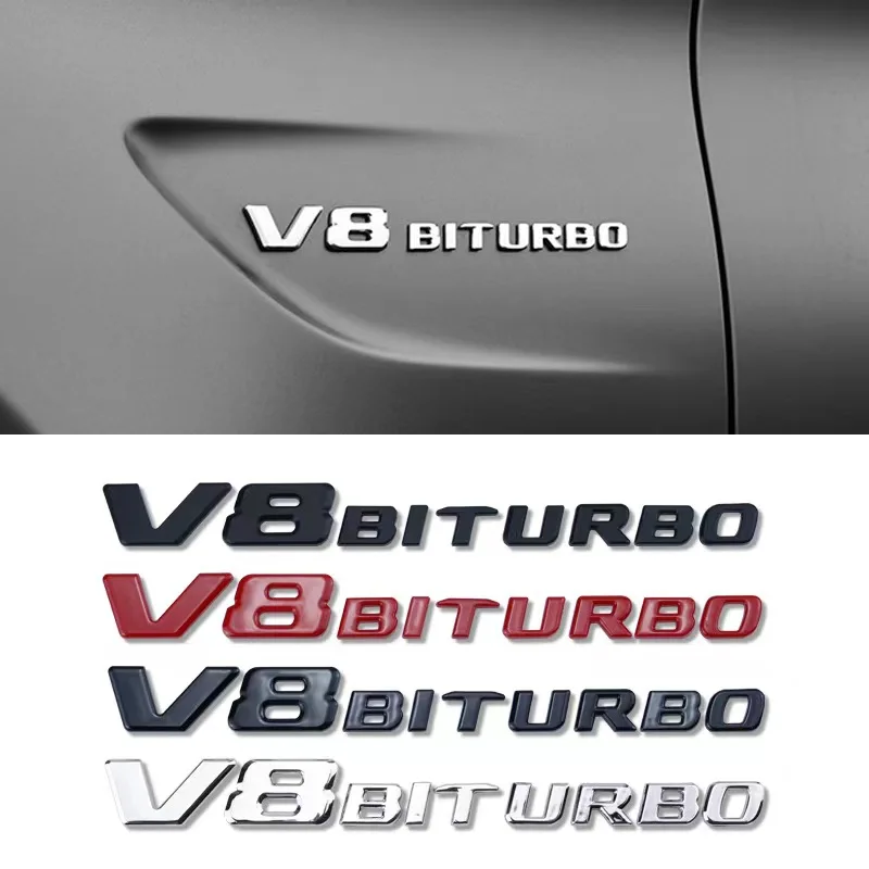 

3d ABS автомобильный брызговик боковой V8 BITURBO Эмблема Для Mercedes C63 E63 S63 GLS63 GLE63 G63 AMG W205 W204 W212 W213 W222 W221 аксессуары