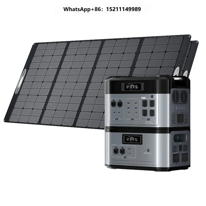 Solar Power Station Kit 3000W 3600W Solar Generator Portable Power Station for Camping Emergency