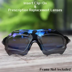 HDTAC Insert Clip-On Prescription Clip & Custom Prescription Lenses for Oakley EV Zero Sunglasses