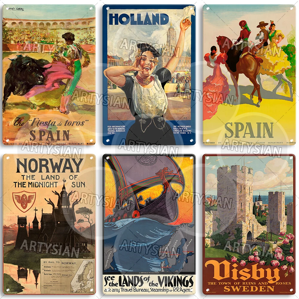 Travel Posters-Spain Holand Skandinavien