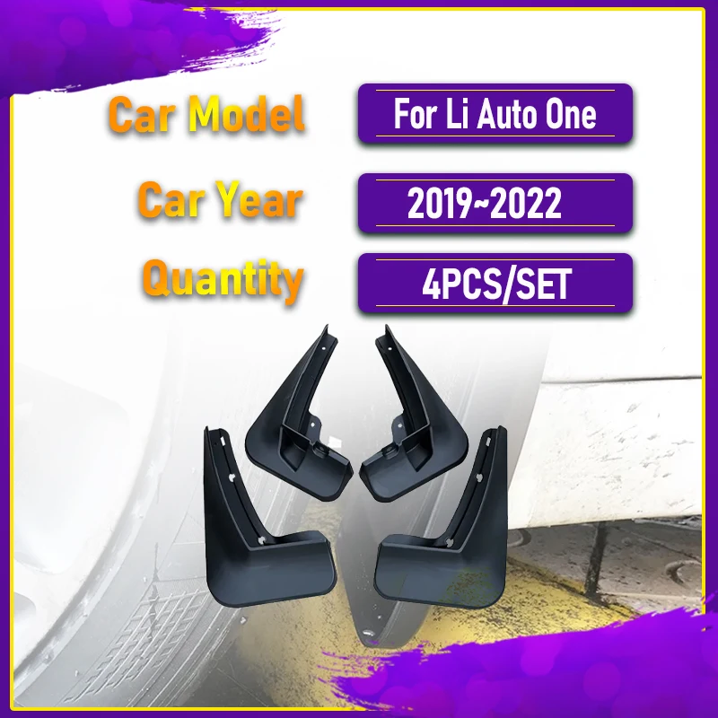 Car Mud Guard For Li Auto One Lixiang One 2019 2020 2021 2022 Dustproof Fender Flare Mudguards Front Rear Wheel Auto Accessories