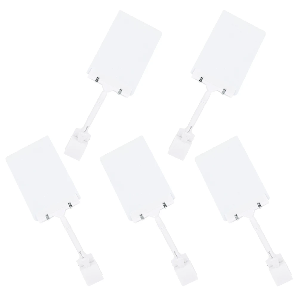 

5 Pcs Waterproof Price Brand Holder Retail Tag Display Sign Shelf Label Shop Rack Merchandise Holders Signs Small Stand