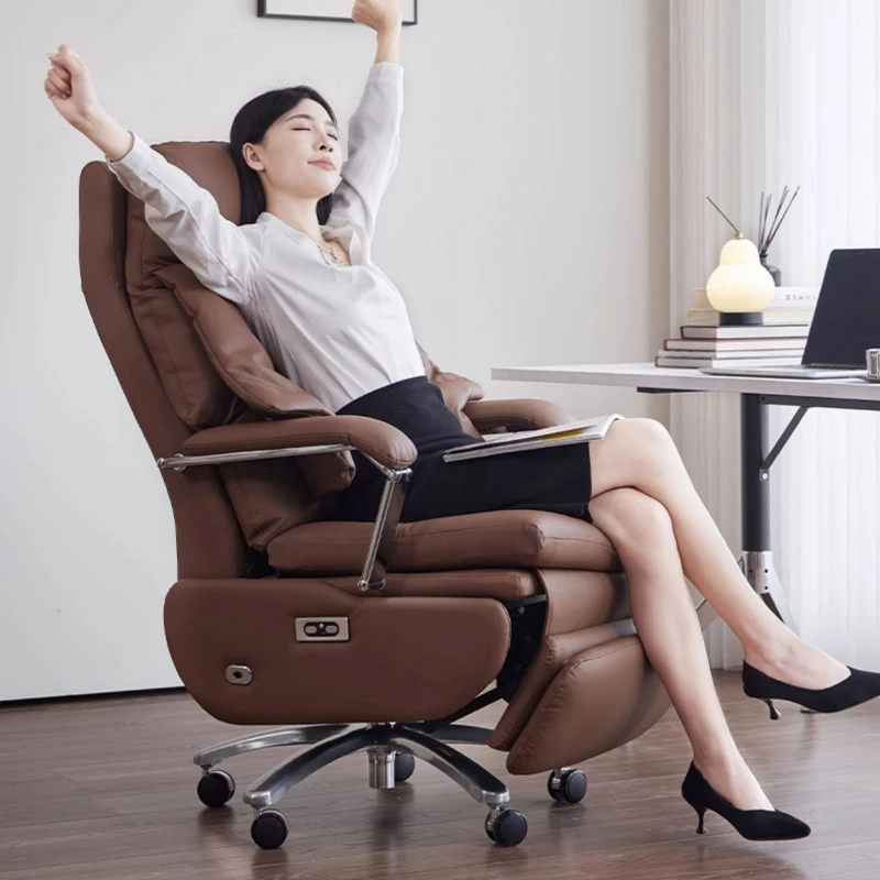 electric massage boss chair swivel lifting computer ergonomic chair office sedentary silla oficina ergonómica interior furniture