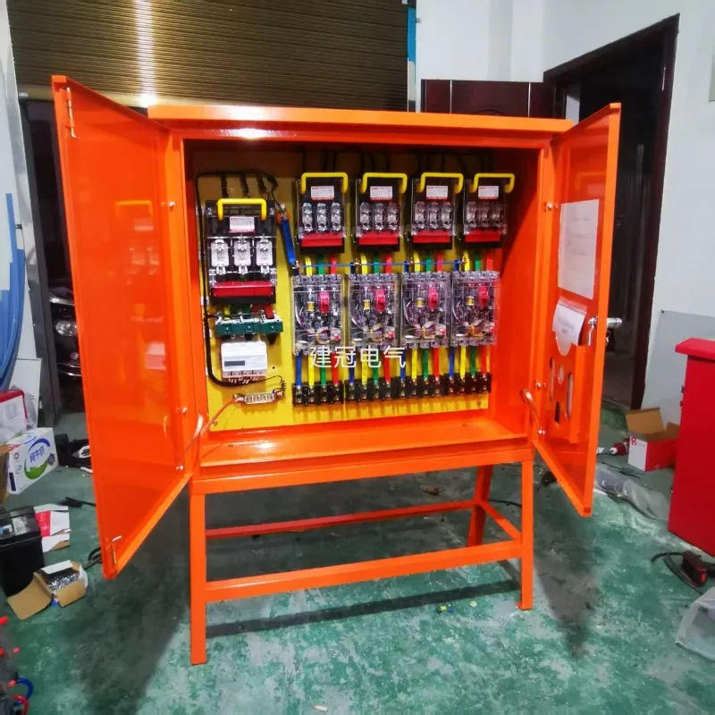 Construction site outdoor rainproof complete set of distribution box cabinet secondary distribution box