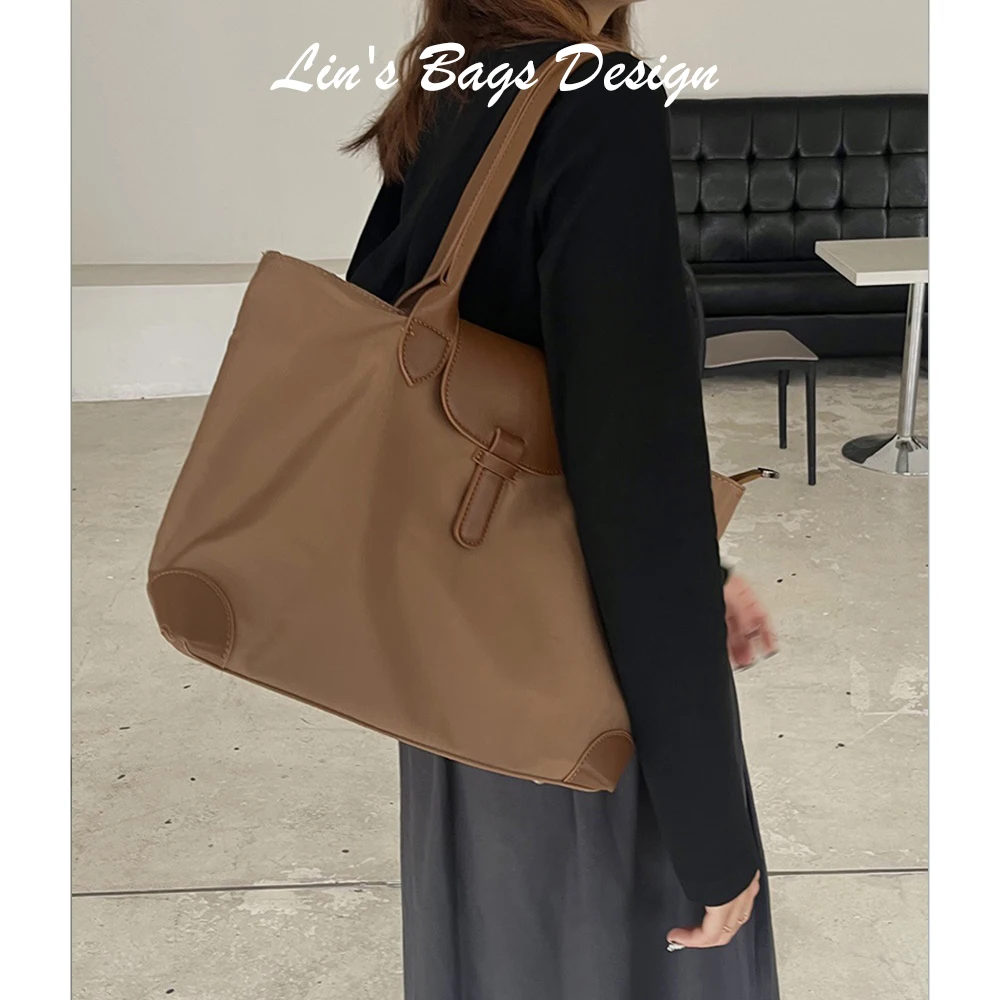 

Large Capacity Nylon Tote Bags Casual Women's Handbags Versatile Hobo Bags Single Fashion Handle Bags