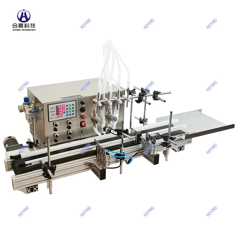 Digital Cosmetic Liquid Filing Machine Small Automatic 4 6 Heads Oil Filling Machine Semi Automatic Gear Pump Filling Machine